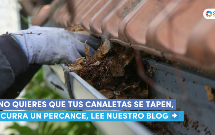 SI NO QUIERES QUE TUS CANALETAS SE TAPEN, Y OCURRA UN PERCANCE